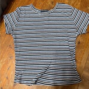 Brandy Melville Striped Cropped Tee